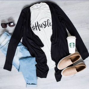 Alyeska Cardigan (Black with pockets)